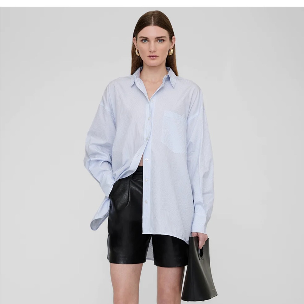 Anine Bing CHRISSY SHIRT
Blue And White Stripe